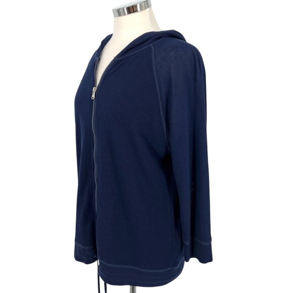 Lauren Ralph Lauren Active Zip-Up Hoodie Lightweight Navy Blue Size 1X - Picture 2 of 13